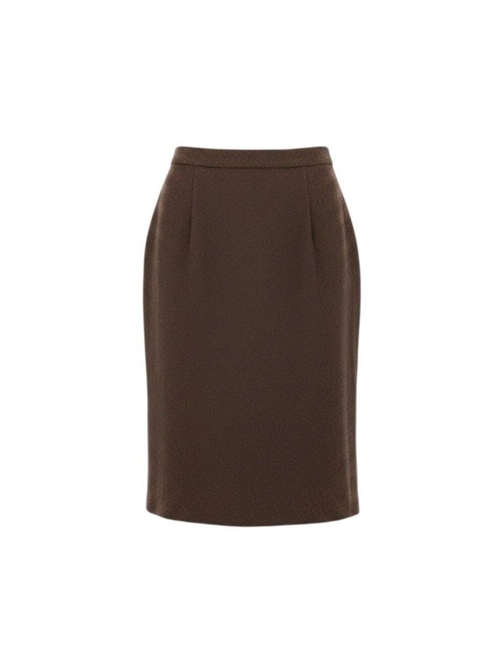 Chanel Tweed Pencil Skirt Brown